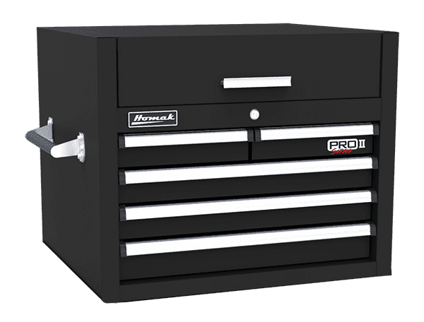 Homak® BW00202200 - 2-Drawer Industrial Steel Brown Portable