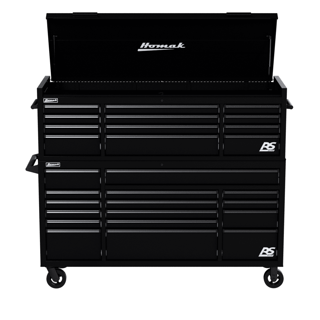HOMAK 72\" ツールキャビネット RSPro 12 038580 72” Rolling Tool Chest | Stainless Steel Rolling Cabinet
