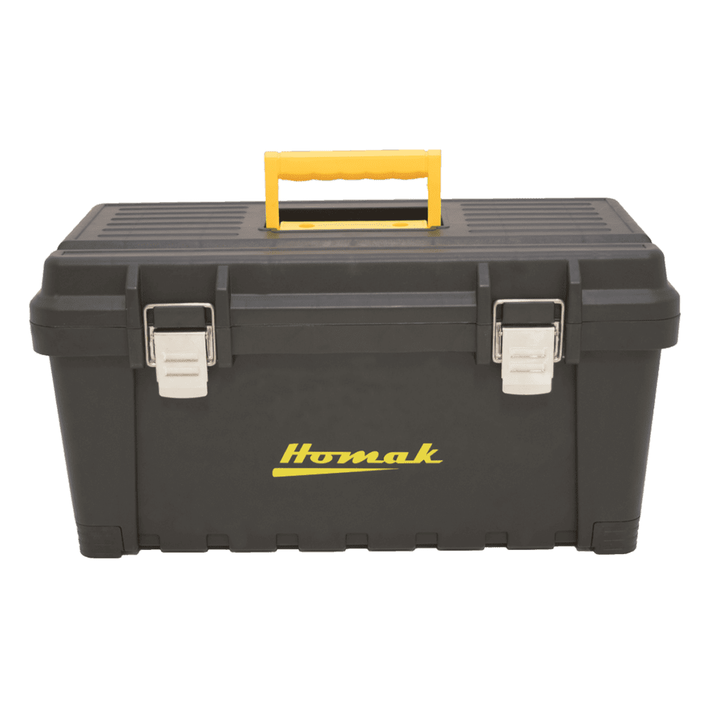 22″ Black Plastic Toolbox with Metal Latches 22″ Black Plastic Toolbox with Metal Latches Hand Carry 2