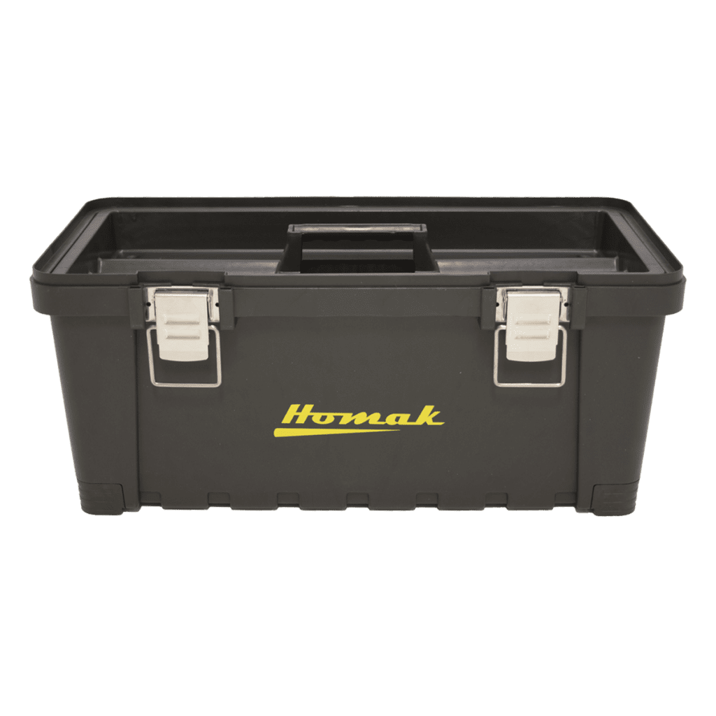22″ Black Plastic Toolbox with Metal Latches 22″ Black Plastic Toolbox with Metal Latches Hand Carry 3