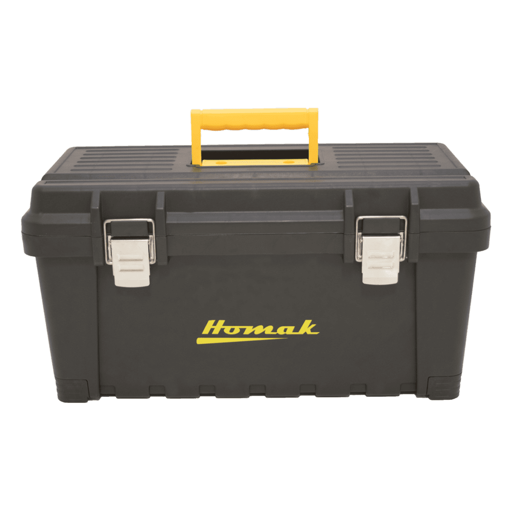 19″ Black Plastic Toolbox with Metal Latches 19″ Black Plastic Toolbox with Metal Latches Hand Carry 2