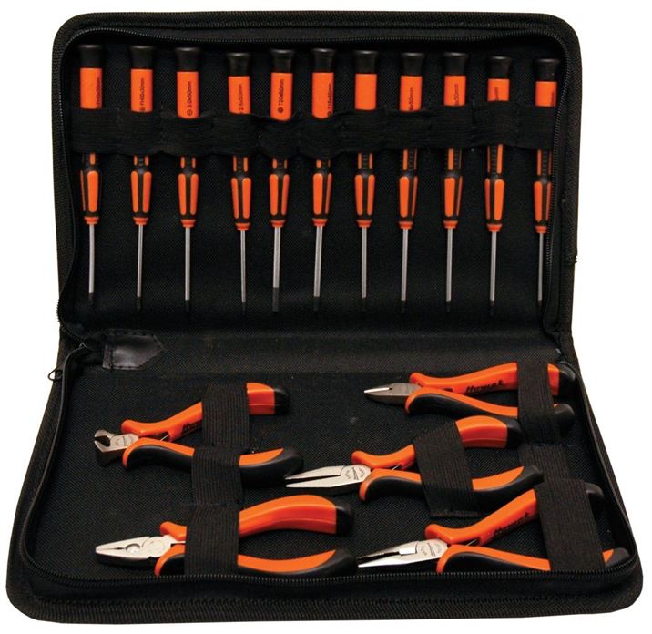 Homak 16 Piece Precision Screwdriver and Pliers Set