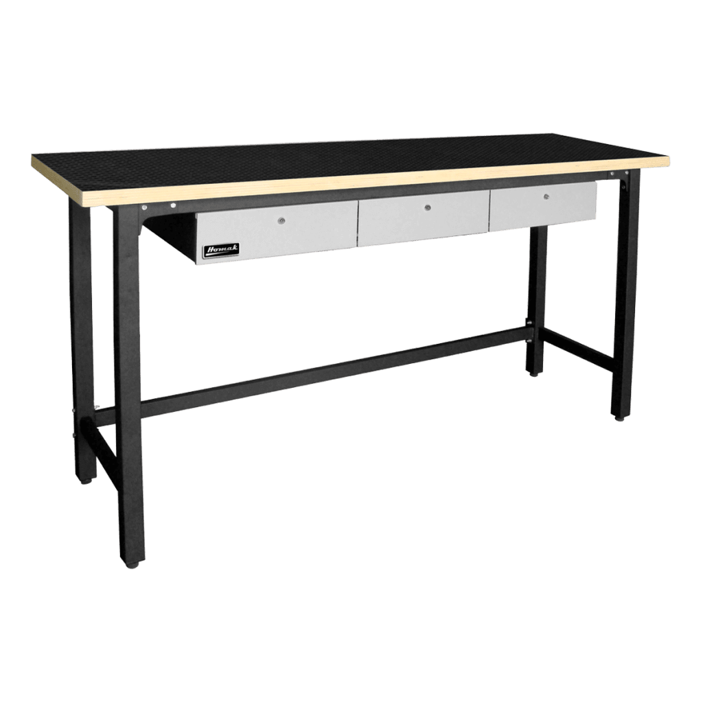 79″ Steel Workbench with 3 Drawers and Wood Top 79″ Steel Workbench with 3 Drawers and Wood Top Free Shipping Garage Series (Geneva) 2