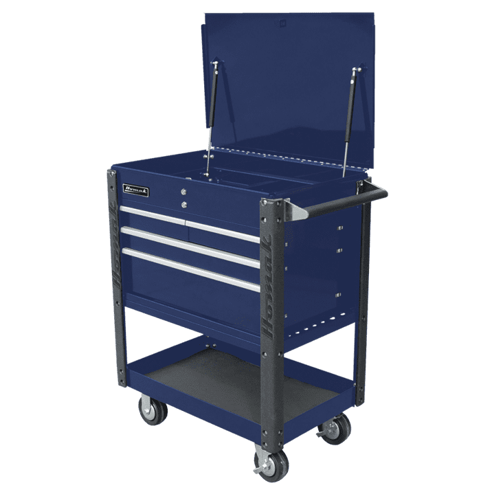 4 Drawer Service Cart with Flip Top | 35″ Pro Series