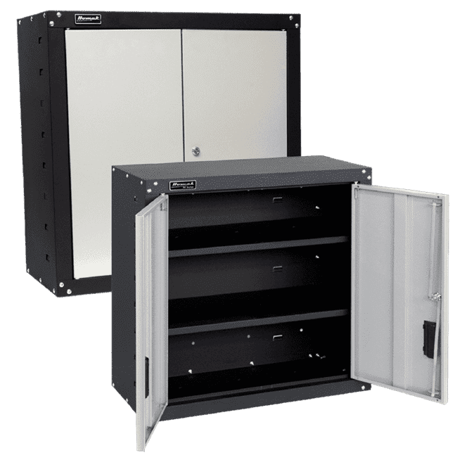 2 Door Wall Cabinet with 2 Shelves | Homak Manufacturing
