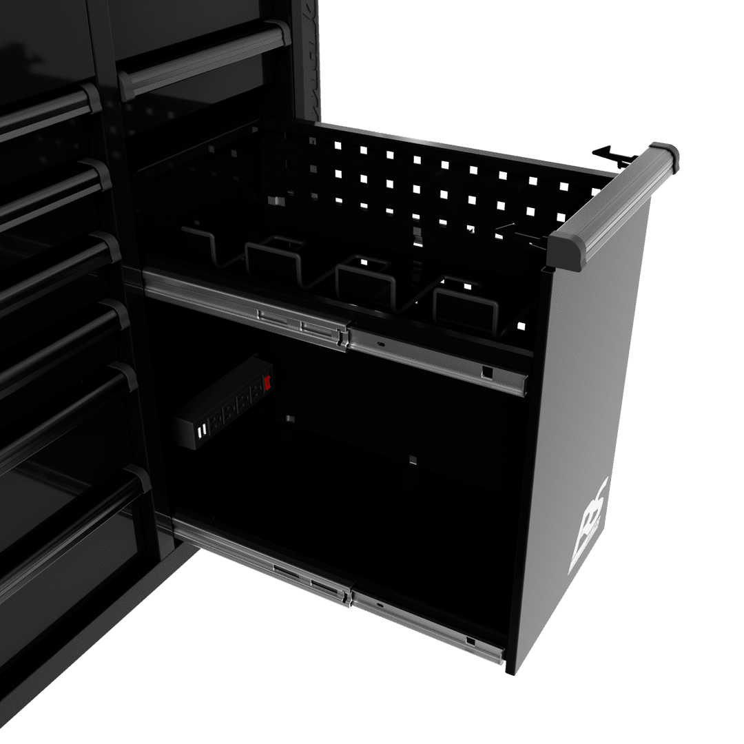 44″ RS Pro 9 Drawer Flip Top Power Service Cart w/ Workstation 44″ RS Pro 9 Drawer Flip Top Power Service Cart w/ Workstation Free Shipping RS Pro 4