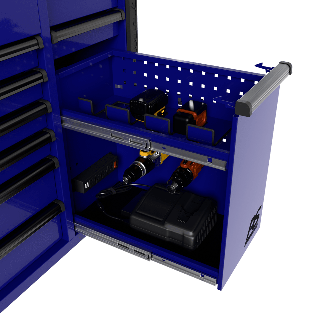 44″ RS Pro 9 Drawer Flip Top Power Service Cart w/ Workstation 44″ RS Pro 9 Drawer Flip Top Power Service Cart w/ Workstation Free Shipping RS Pro 8