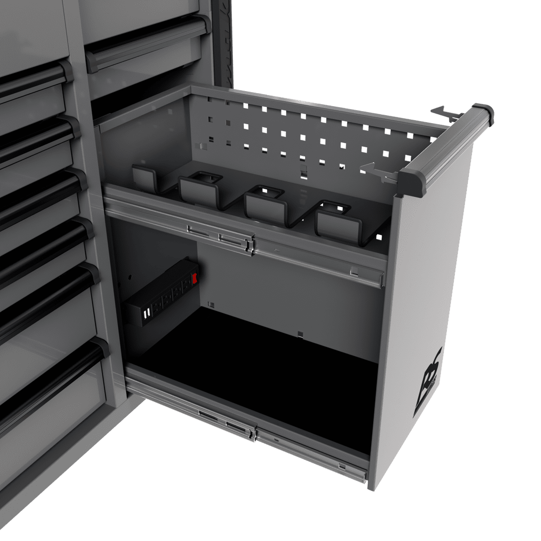 44″ RS Pro 9 Drawer Flip Top Power Service Cart w/ Workstation 44″ RS Pro 9 Drawer Flip Top Power Service Cart w/ Workstation Free Shipping RS Pro 10