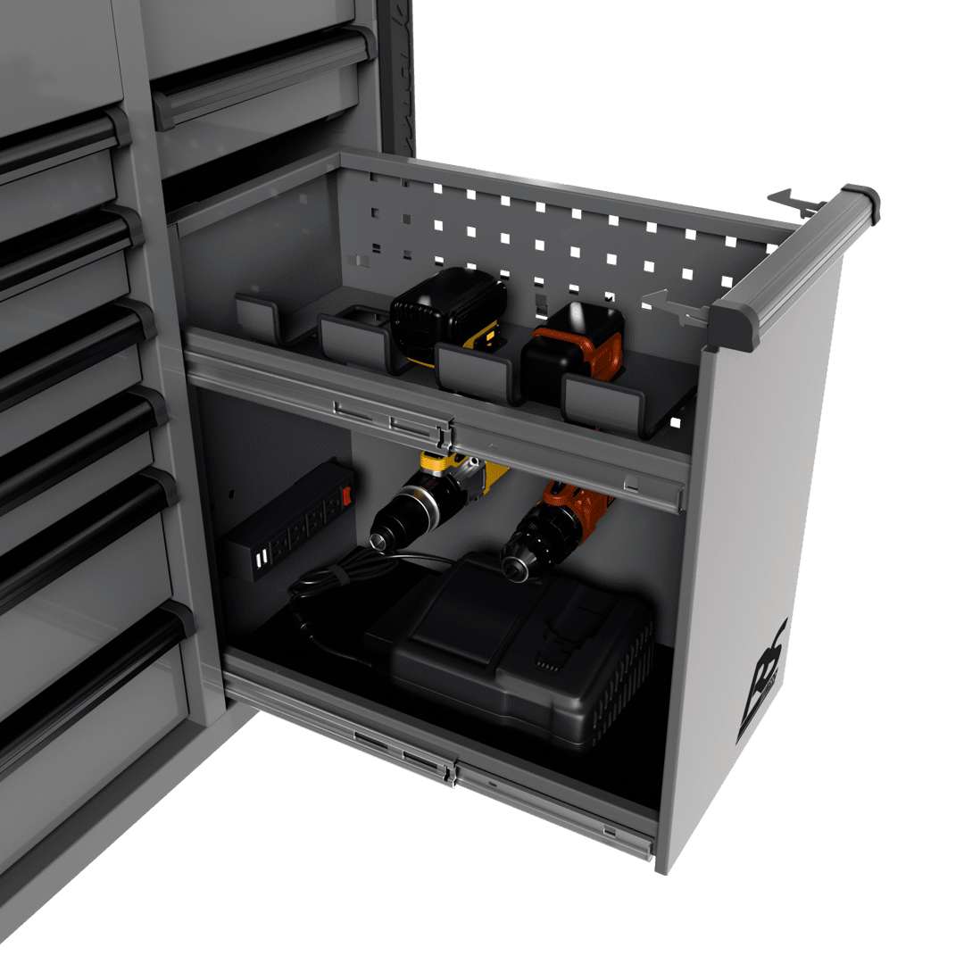 44″ RS Pro 9 Drawer Flip Top Power Service Cart w/ Workstation 44″ RS Pro 9 Drawer Flip Top Power Service Cart w/ Workstation Free Shipping RS Pro 11