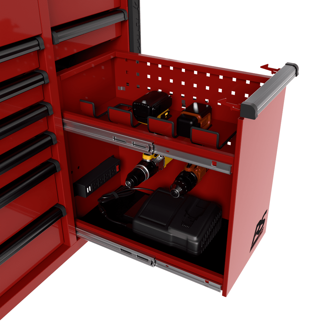 44″ RS Pro 9 Drawer Flip Top Power Service Cart w/ Workstation 44″ RS Pro 9 Drawer Flip Top Power Service Cart w/ Workstation Free Shipping RS Pro 14