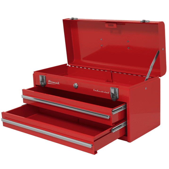 20″ Industrial Two-Drawer Friction Toolbox 20″ Industrial Two-Drawer Friction Toolbox Free Shipping Hand Carry 5